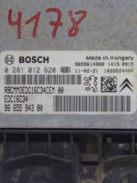 CITROËN Berlingo 1 generation (1996-2012) Engine Control Unit ECU 0281012620 24324525