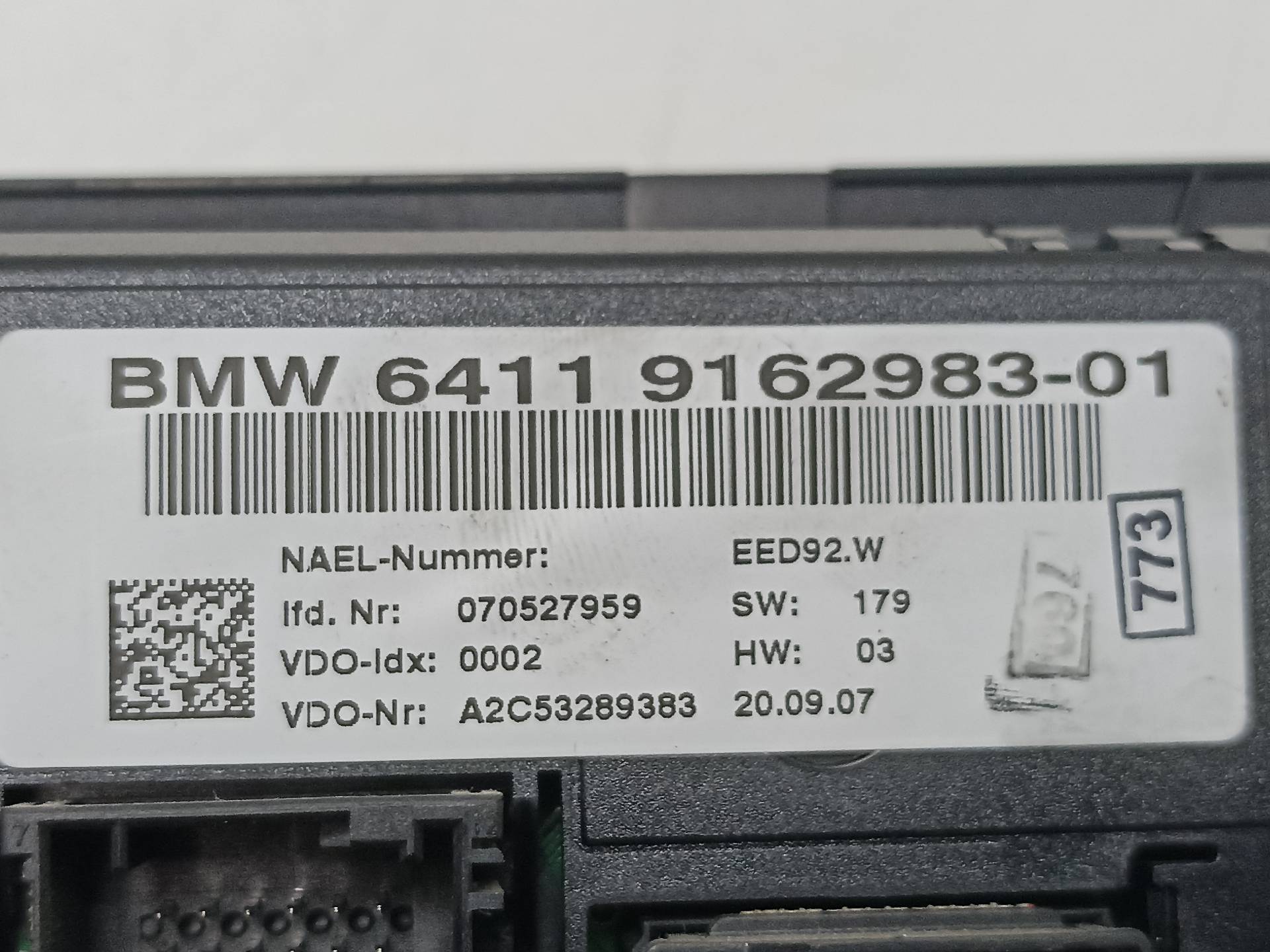 BMW 3 Series E90/E91/E92/E93 (2004-2013) Pегулятор климы 64119162983 24339327