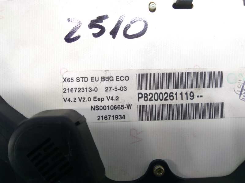 RENAULT Clio 3 generation (2005-2012) Speedometer 8200261119 24311574