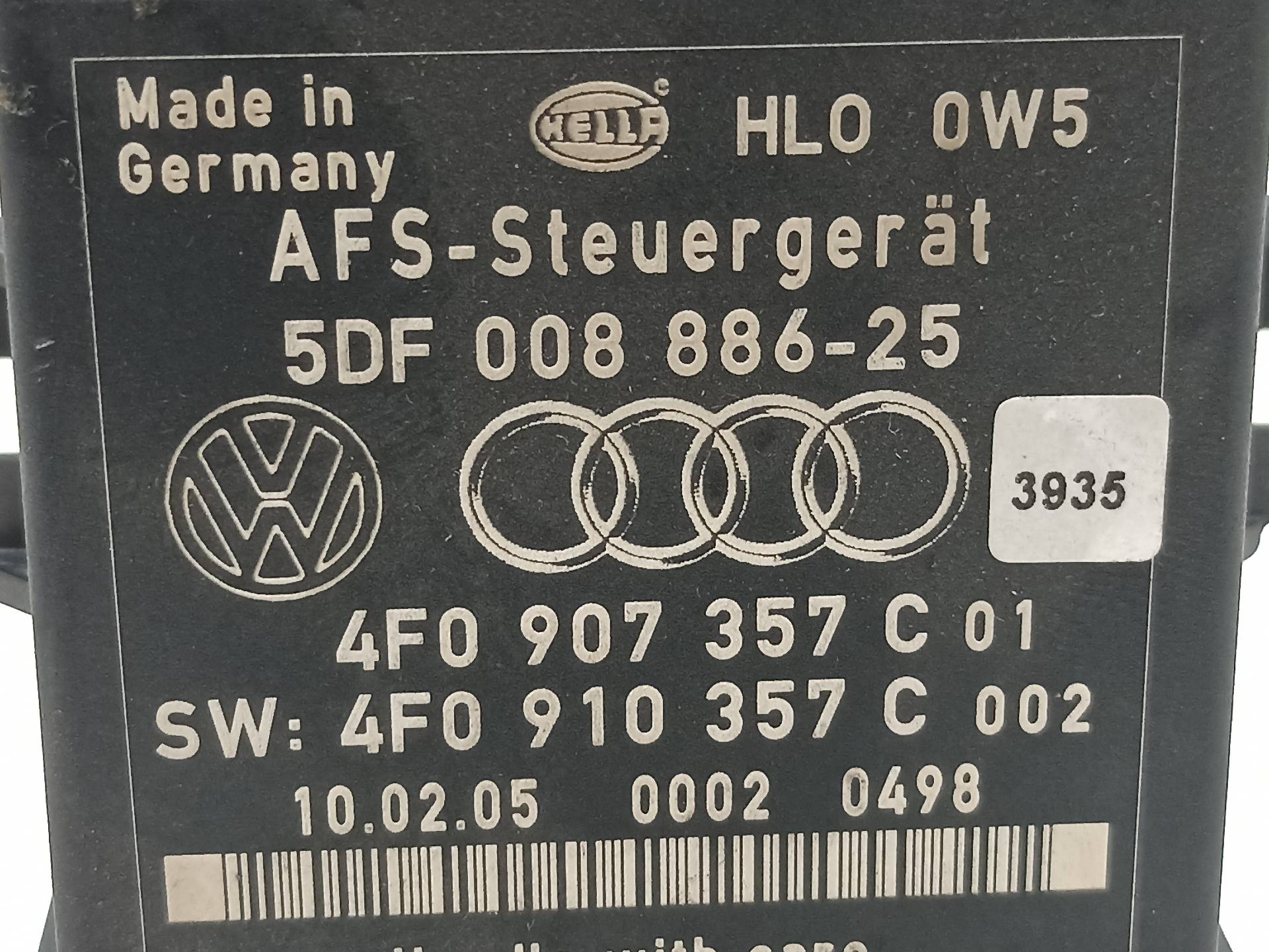 DODGE A6 C6/4F (2004-2011) Другие блоки управления 4F0907357C 24338549