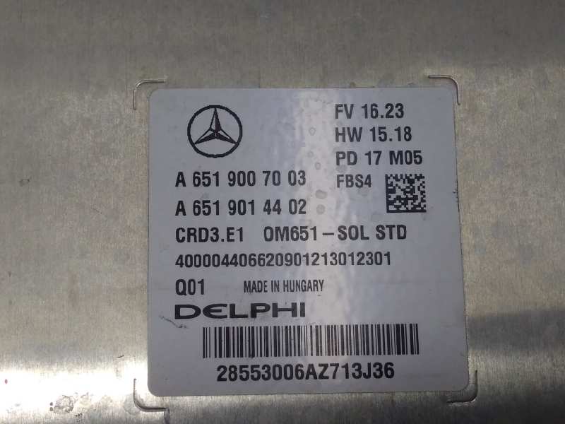 MERCEDES-BENZ A-Class W176 (2012-2018) Motorkontrolenhed ECU A6519007003 24317119