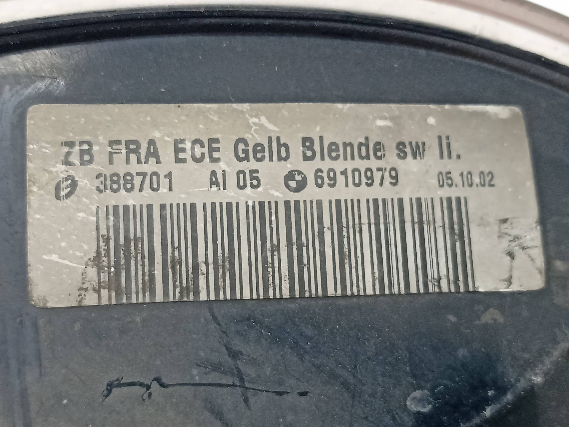 FIAT 3 Series E46 (1997-2006) Передний левый указатель поворота 6910979 24313761