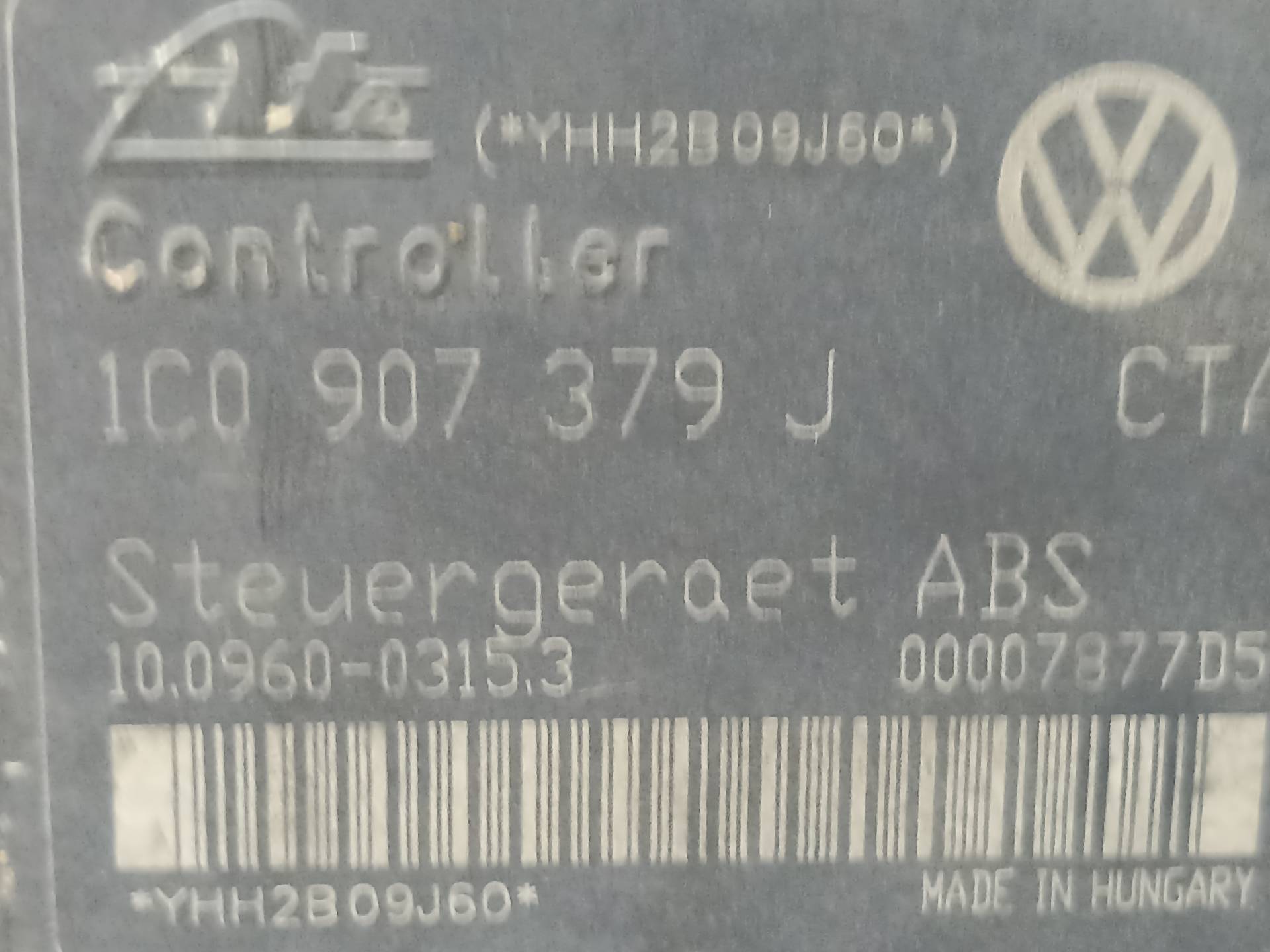 SEAT Toledo 2 generation (1999-2006) ABS blokas 1C0907379J, 36601645799624 24316646