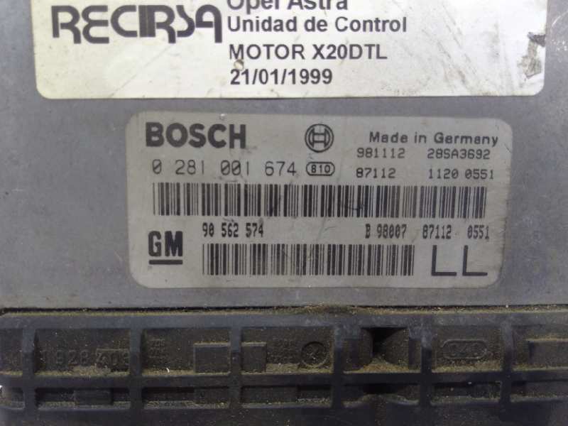 MAZDA 323 BA (1994-2000) Engine Control Unit ECU 0281001674 25425087