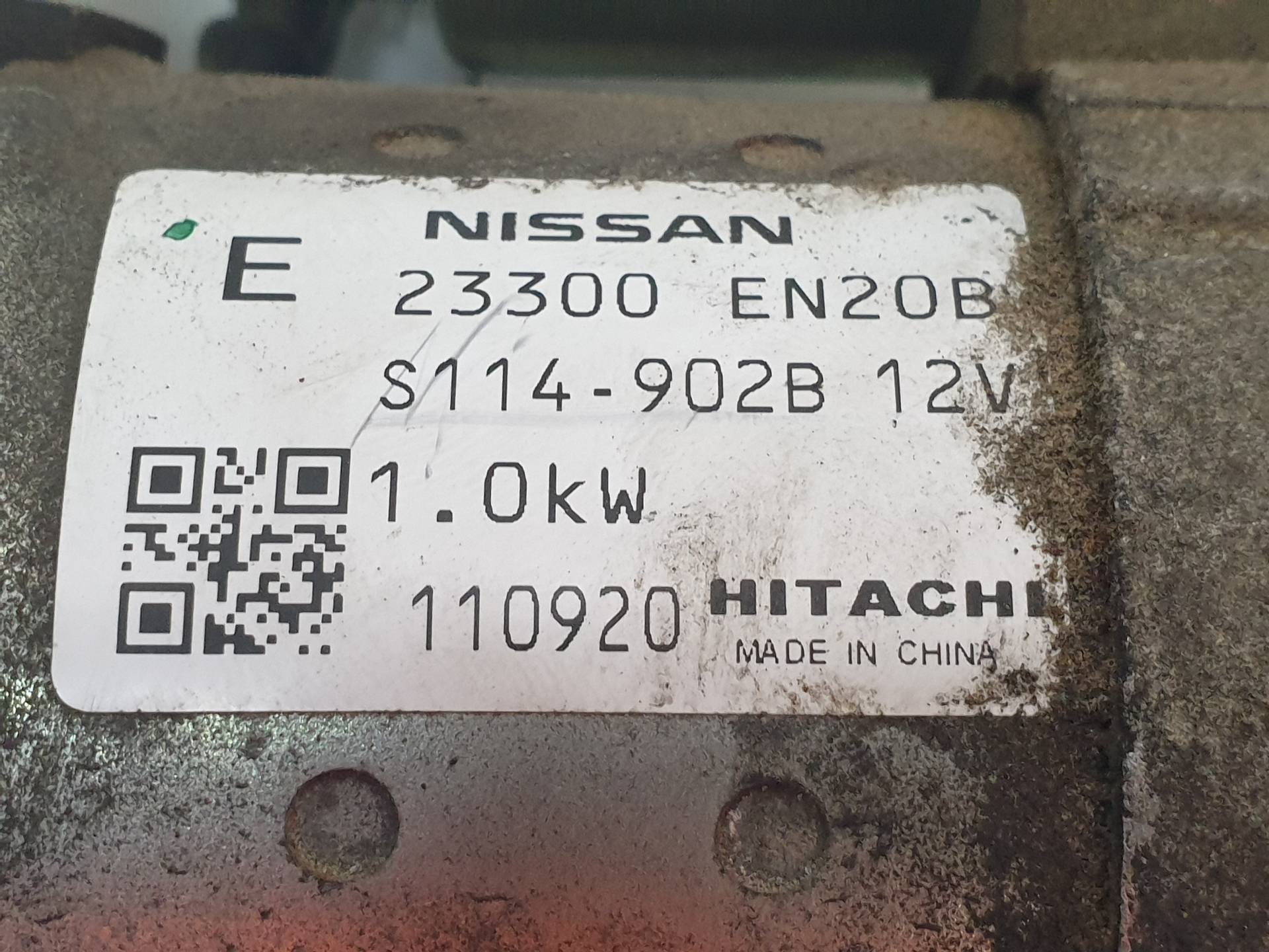 NISSAN Qashqai 1 generation (2007-2014) Indítómotor 23300EN20B 24341304