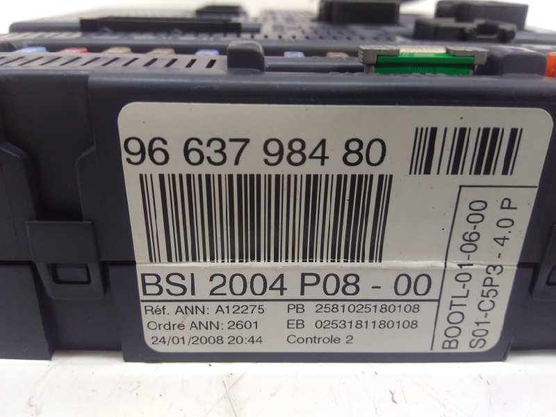 CITROËN C4 1 generation (2004-2011) Fuse Box 9663798480 24315530