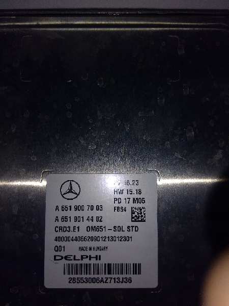 MERCEDES-BENZ A-Class W176 (2012-2018) Motorkontrolenhed ECU A6519007003 24317119