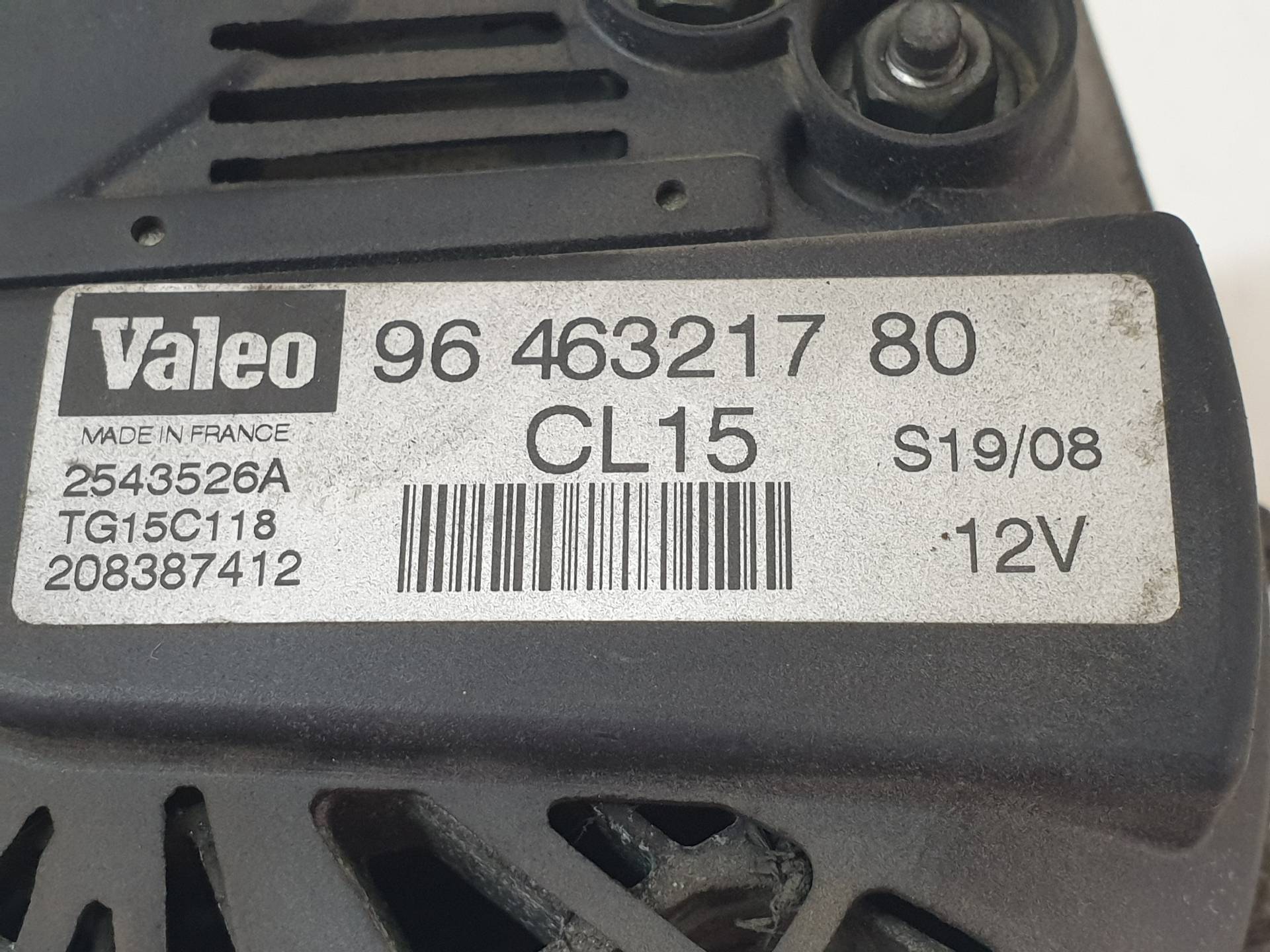 VOLKSWAGEN 308 T9 (2013-2021) Ģenerators 9646321780 25570105