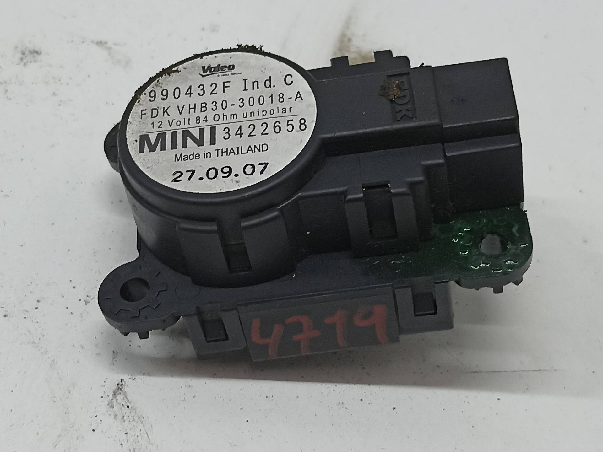 MINI Clubman R55 (2007-2014) Luftkonditionering Luftflödesventilmotor 990432F 24334943