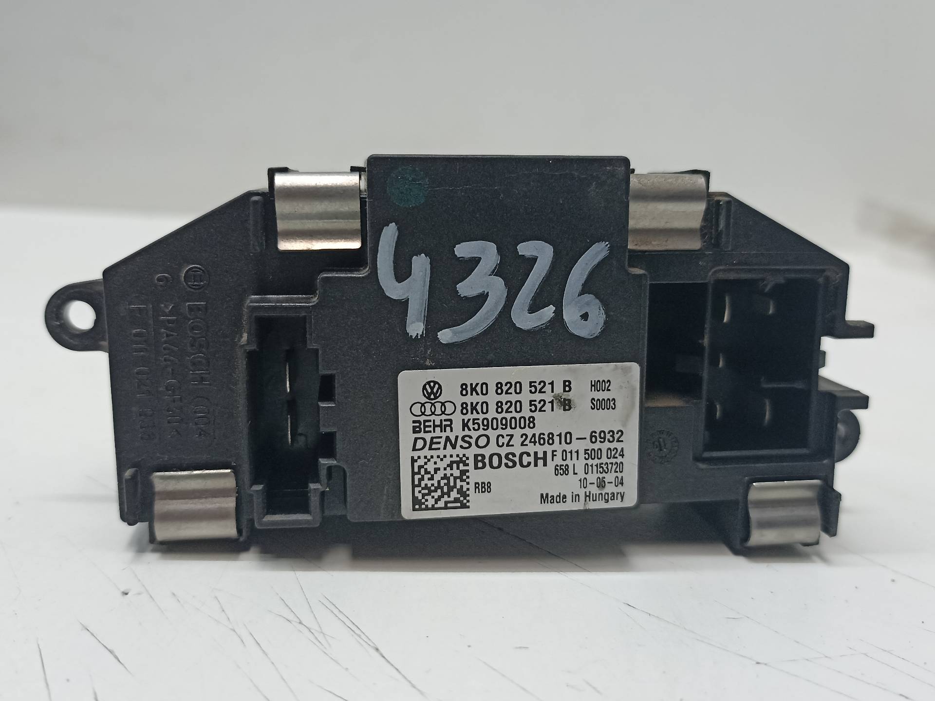 AUDI A5 8T (2007-2016) Interior Heater Resistor 8K0820521B 24338572