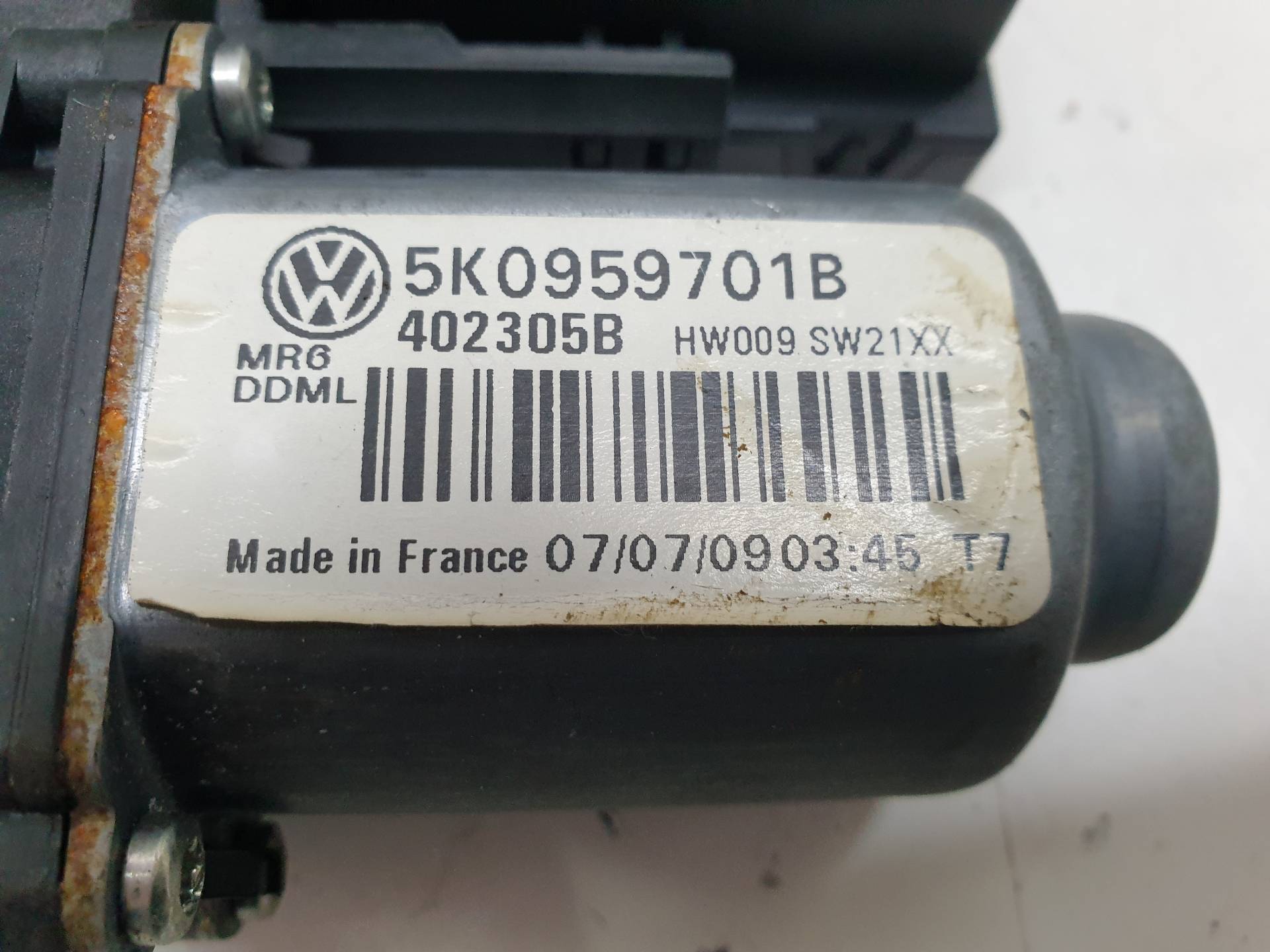 VOLKSWAGEN Golf Plus 2 generation (2009-2014) Moteur de lève-vitre de porte avant gauche 5K0959701B 25569588