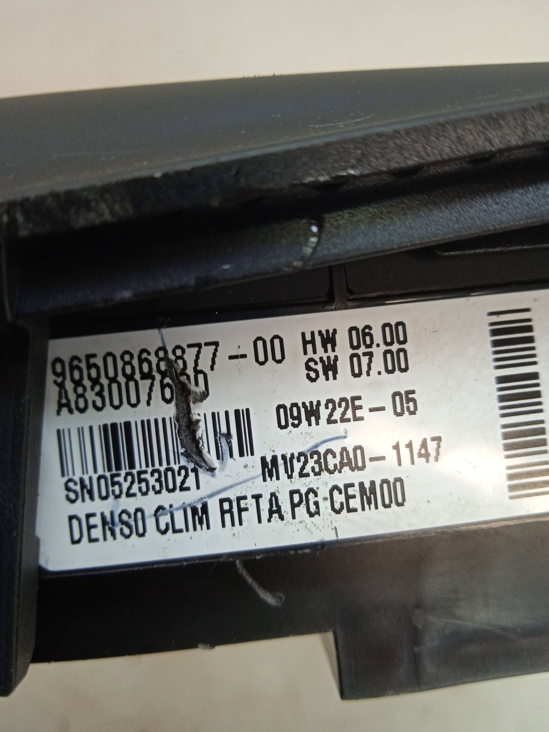 CITROËN C4 Picasso 1 generation (2006-2013) Climate  Control Unit 9650868877 24331185