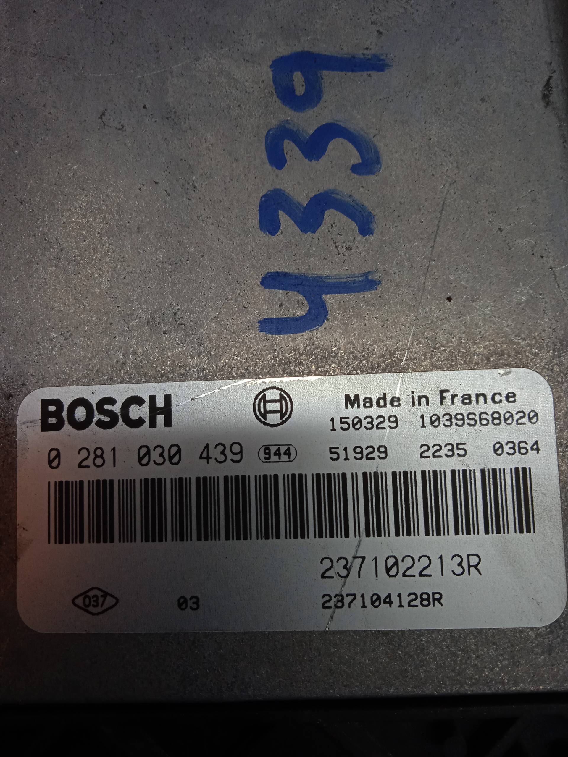 DACIA Sandero 2 generation (2013-2020) Motorkontrolenhed ECU 0281030439 24327682