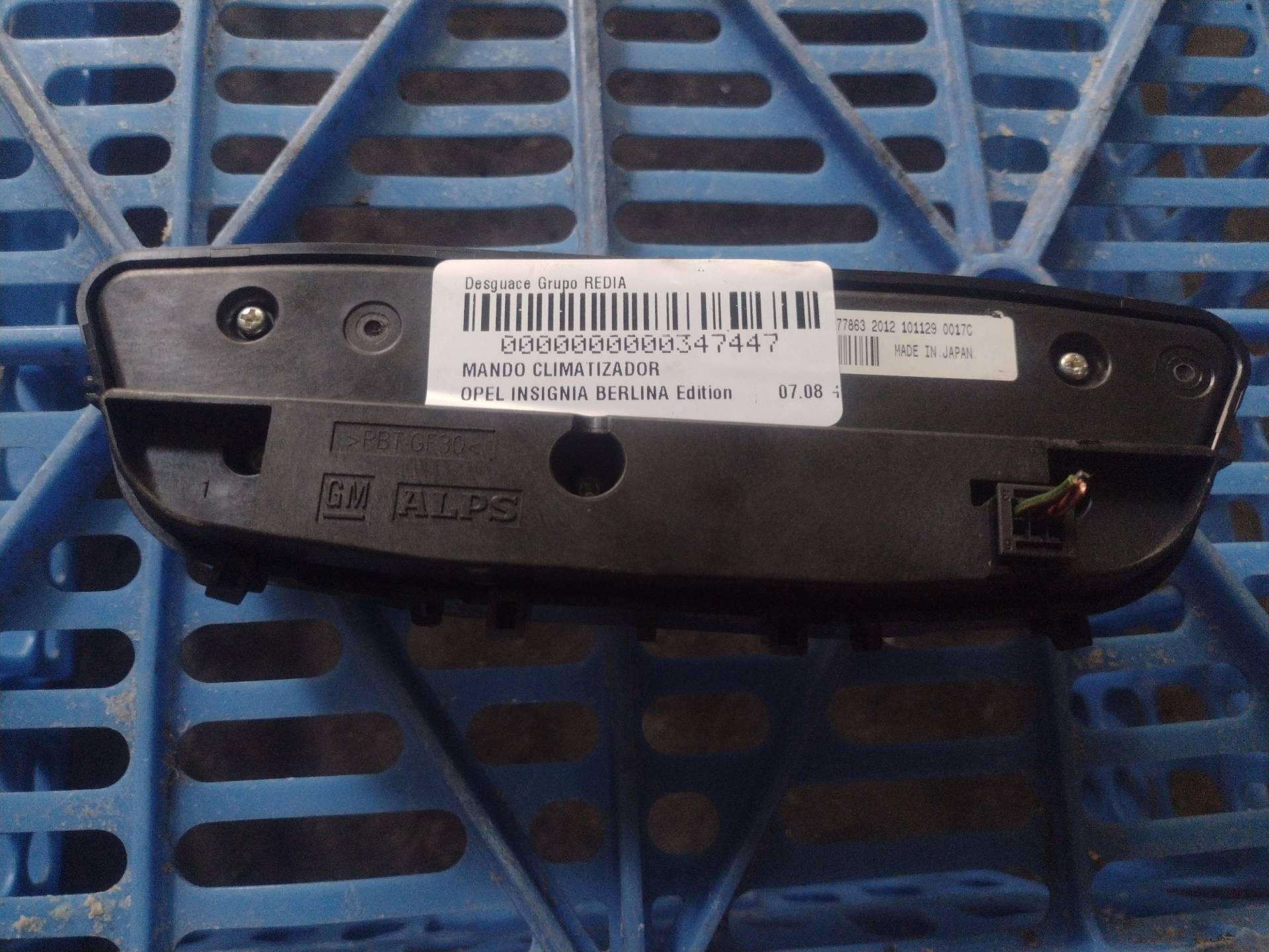 OPEL Insignia A (2008-2016) Climate  Control Unit 13273095 21272664