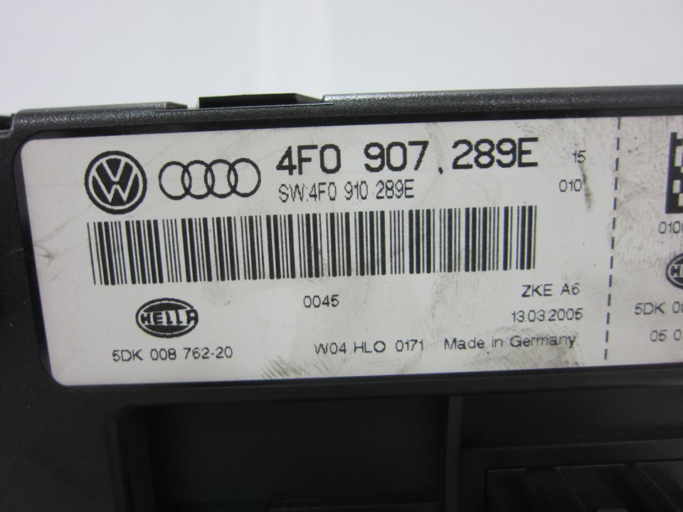 AUDI A6 C6/4F (2004-2011) Другие блоки управления 4F0907289E 24963494