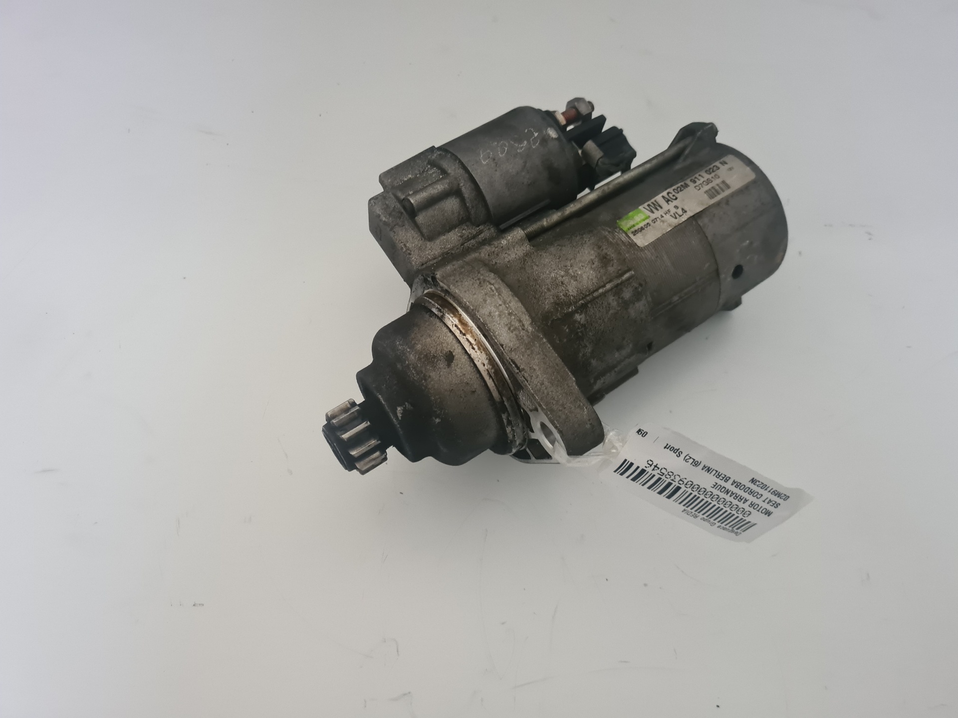 SEAT Cordoba 2 generation (1999-2009) Starter Motor 02M911023N 21280338