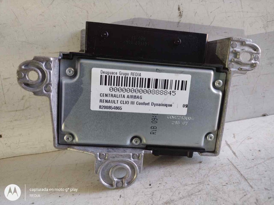 RENAULT Clio 3 generation (2005-2012) Блок SRS 8200854865 21279989