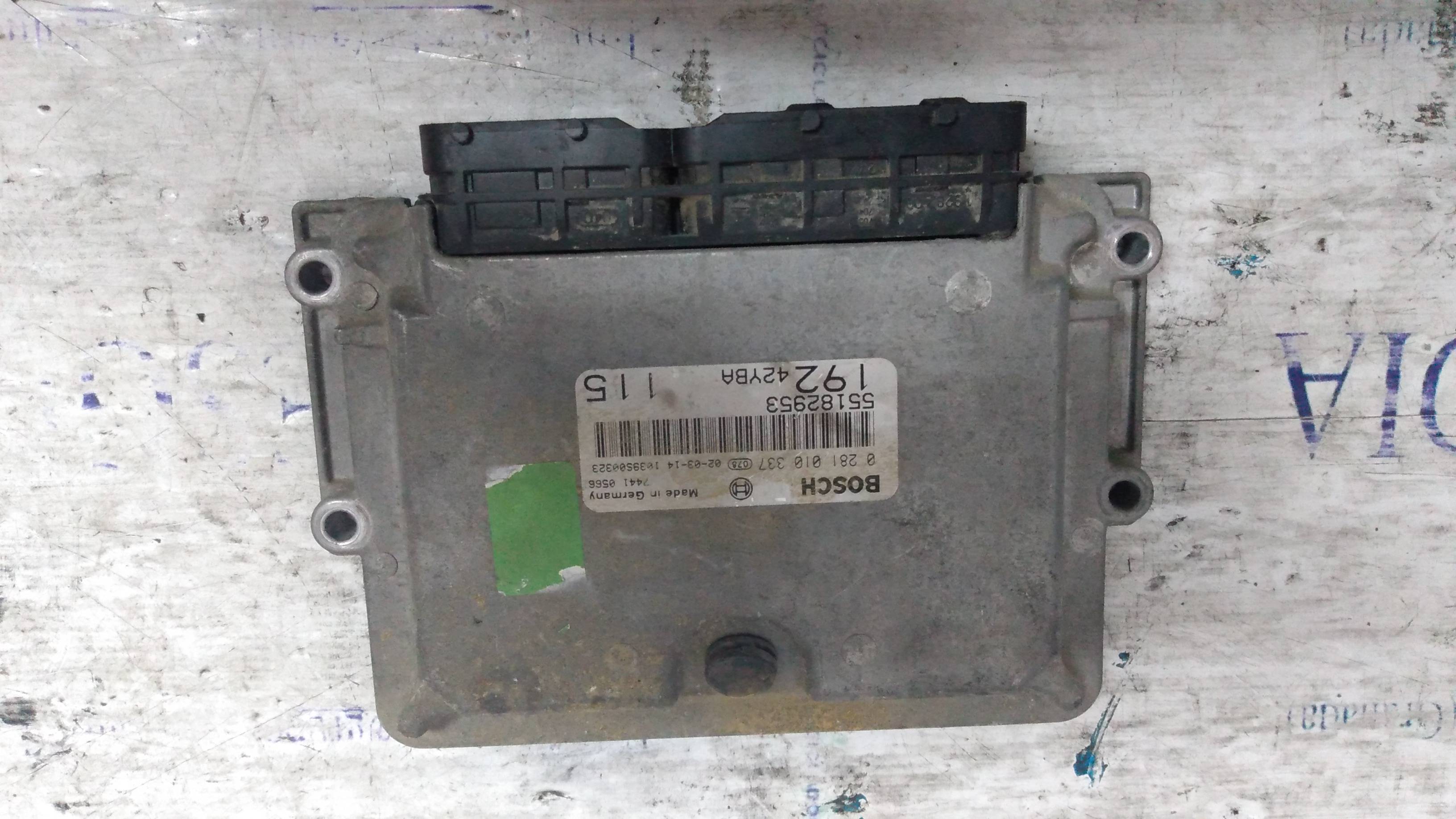 FIAT Stilo 1 generation (2001-2010) Motorkontrollenhet ECU 55182953 21275462