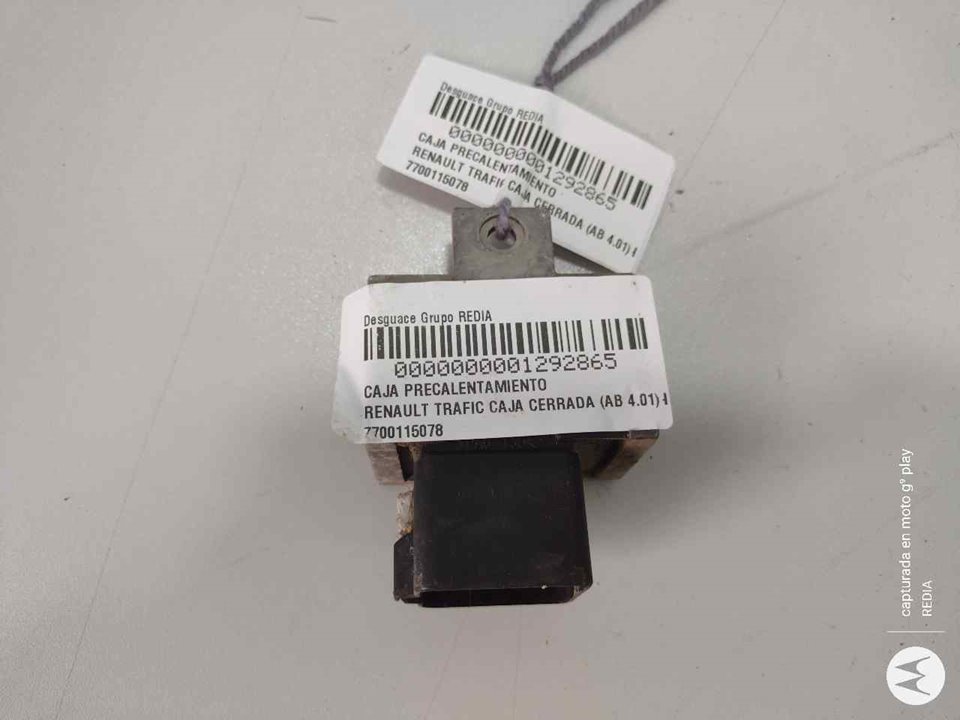 RENAULT Trafic 2 generation (2001-2015) Relays 7700115078 21308838