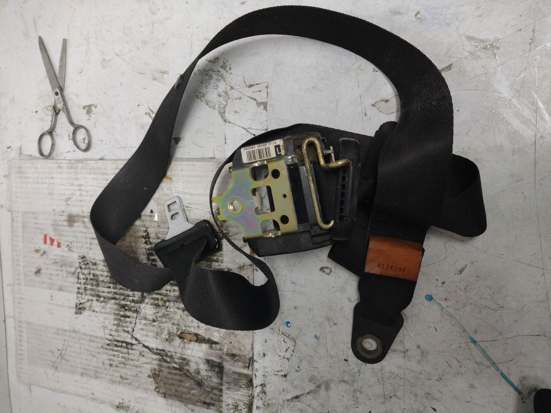 FORD Focus 1 generation (1998-2010) Priekšējā kreisā drošības josta 1253062 21280004