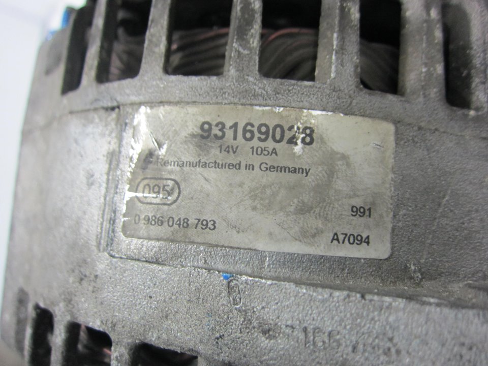 OPEL Astra J (2009-2020) Alternator 93169028 23532612