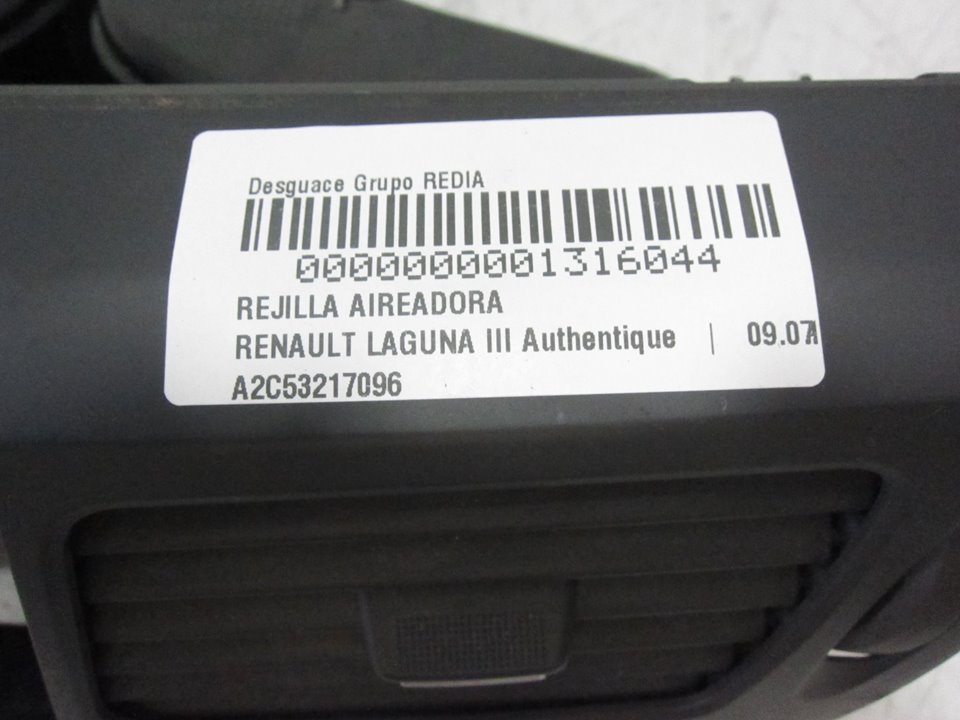 RENAULT Laguna 3 generation (2007-2015) Cabin Air Intake Grille A2-A31001105 24957688