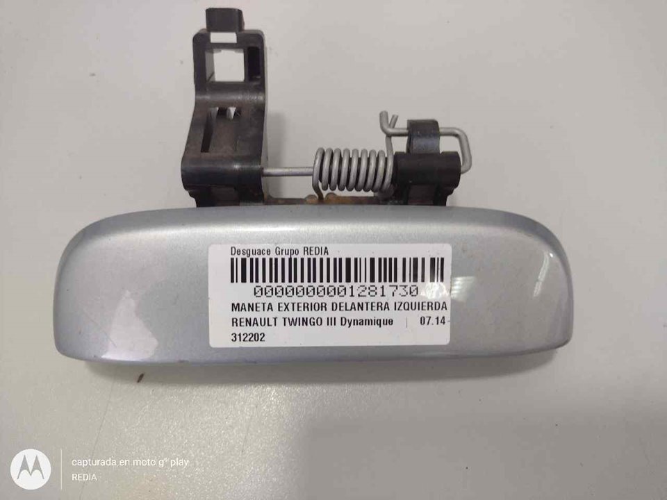 RENAULT Twingo 3 generation (2014-2023) Front Left Door Exterior Handle 312202 19941028