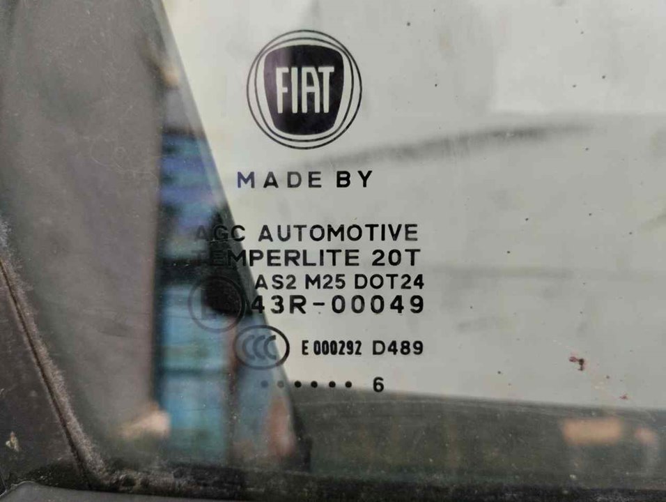 FIAT 500L 1 generation (2012-2024) Front Right Door Window 43R00049 24908782