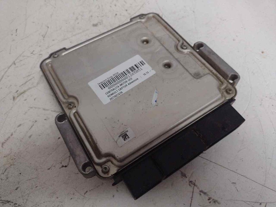 RENAULT Captur 1 generation (2013-2019) Moottorin ohjausyksikkö ECU 237102747R 21308300