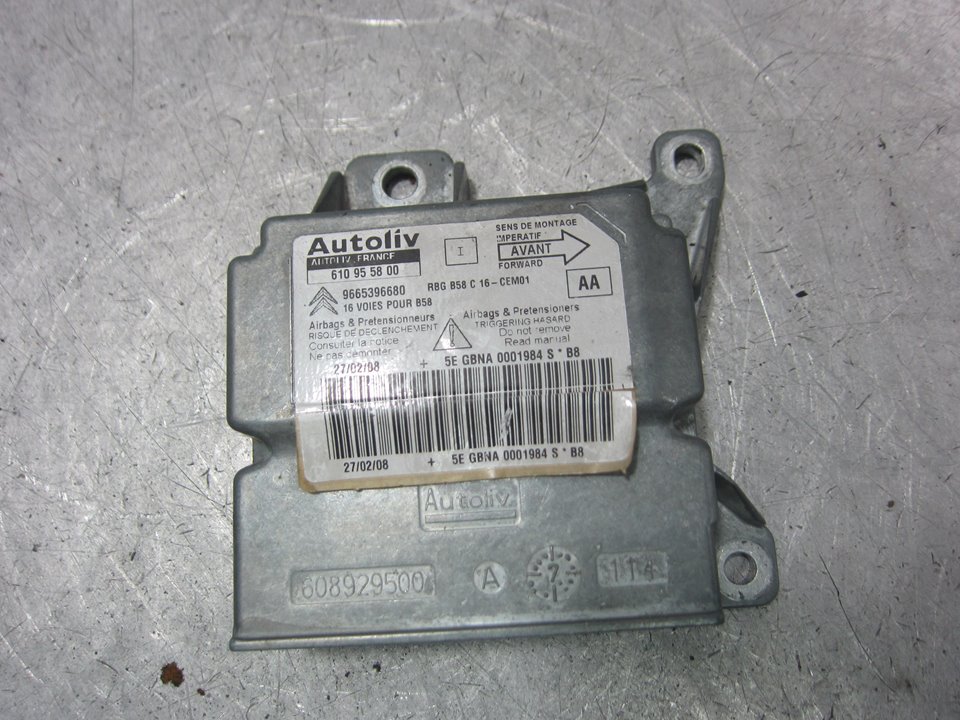 CITROËN Xsara 1 generation (1997-2004) SRS vezérlőegység 9665396680 25442895