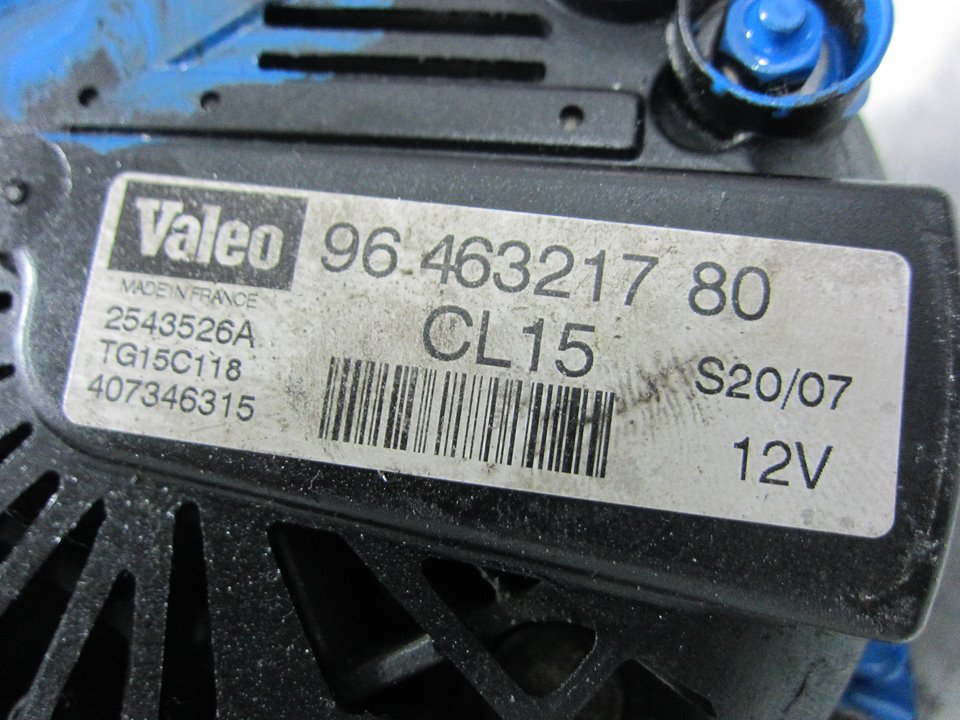 CITROËN C4 Picasso 1 generation (2006-2013) Ģenerators 9646321780 23502842