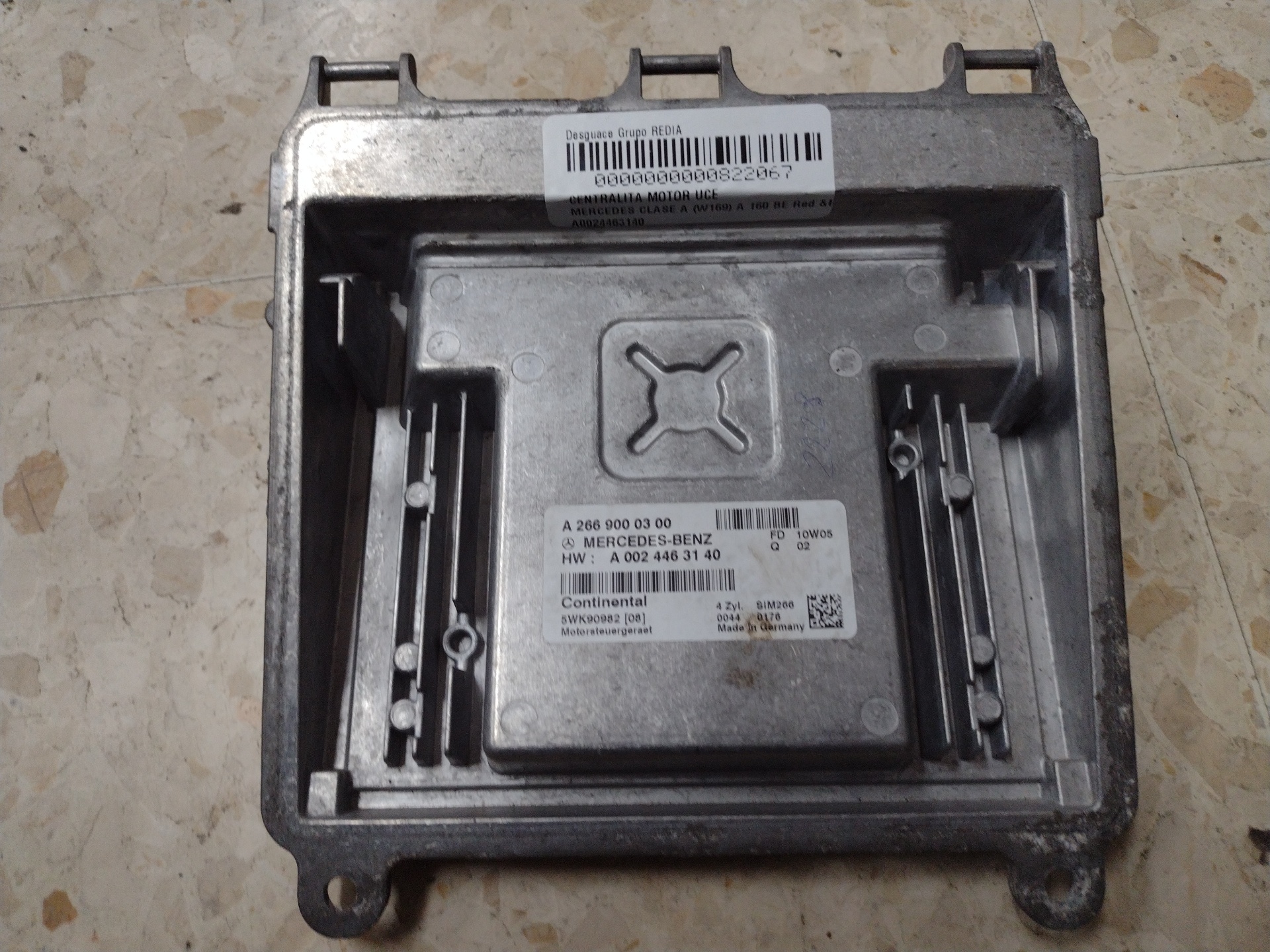 MERCEDES-BENZ A-Class W169 (2004-2012) Engine Control Unit ECU A0024463140 24881324