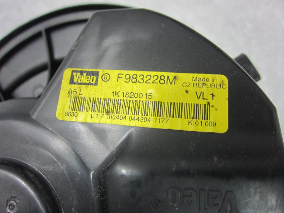 AUDI A3 8P (2003-2013) Sildītāja ventilators 1K1820015 24939685