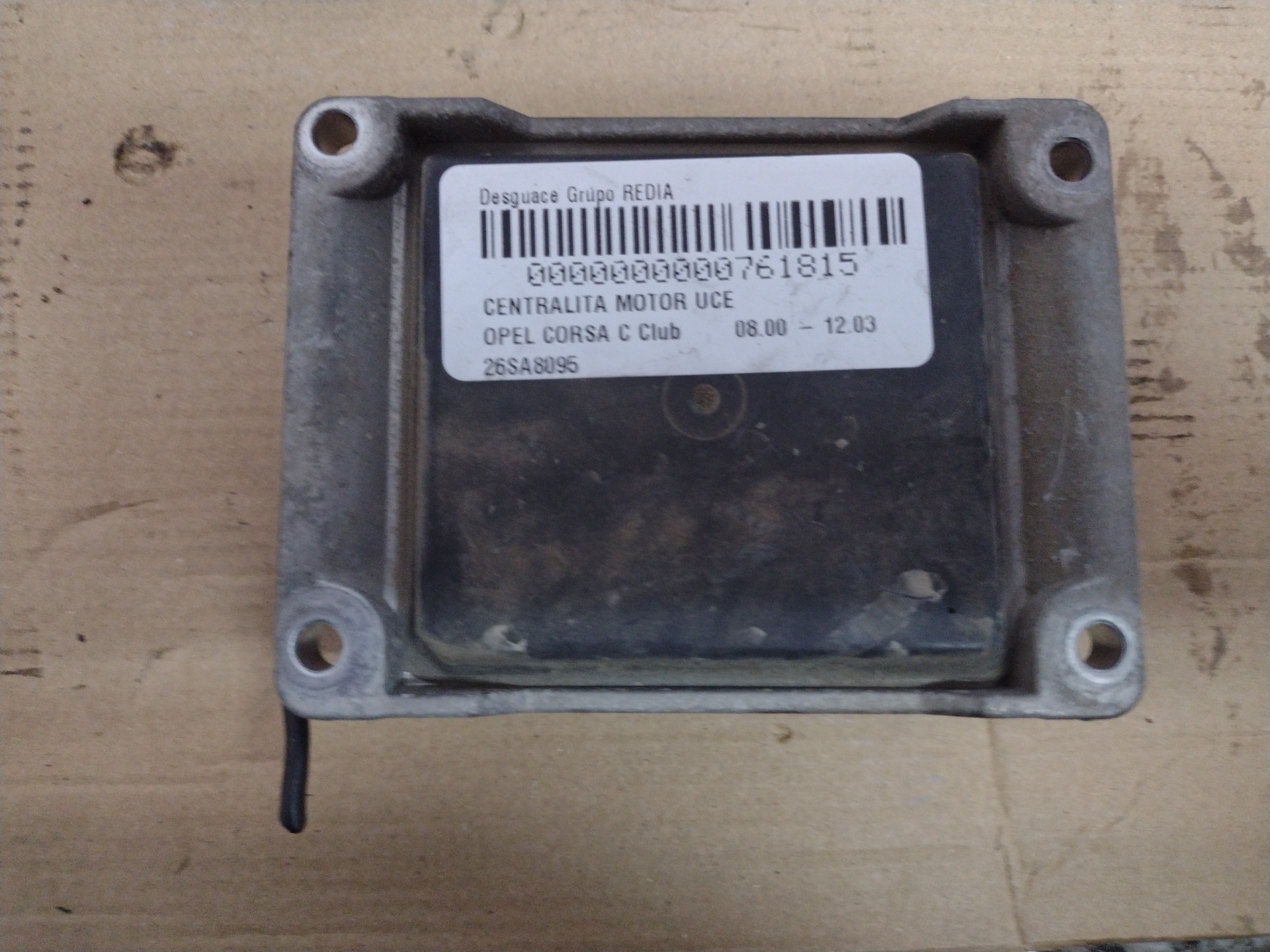 OPEL Corsa C (2000-2006) Блок управления двигателем 26SA8095 21277215