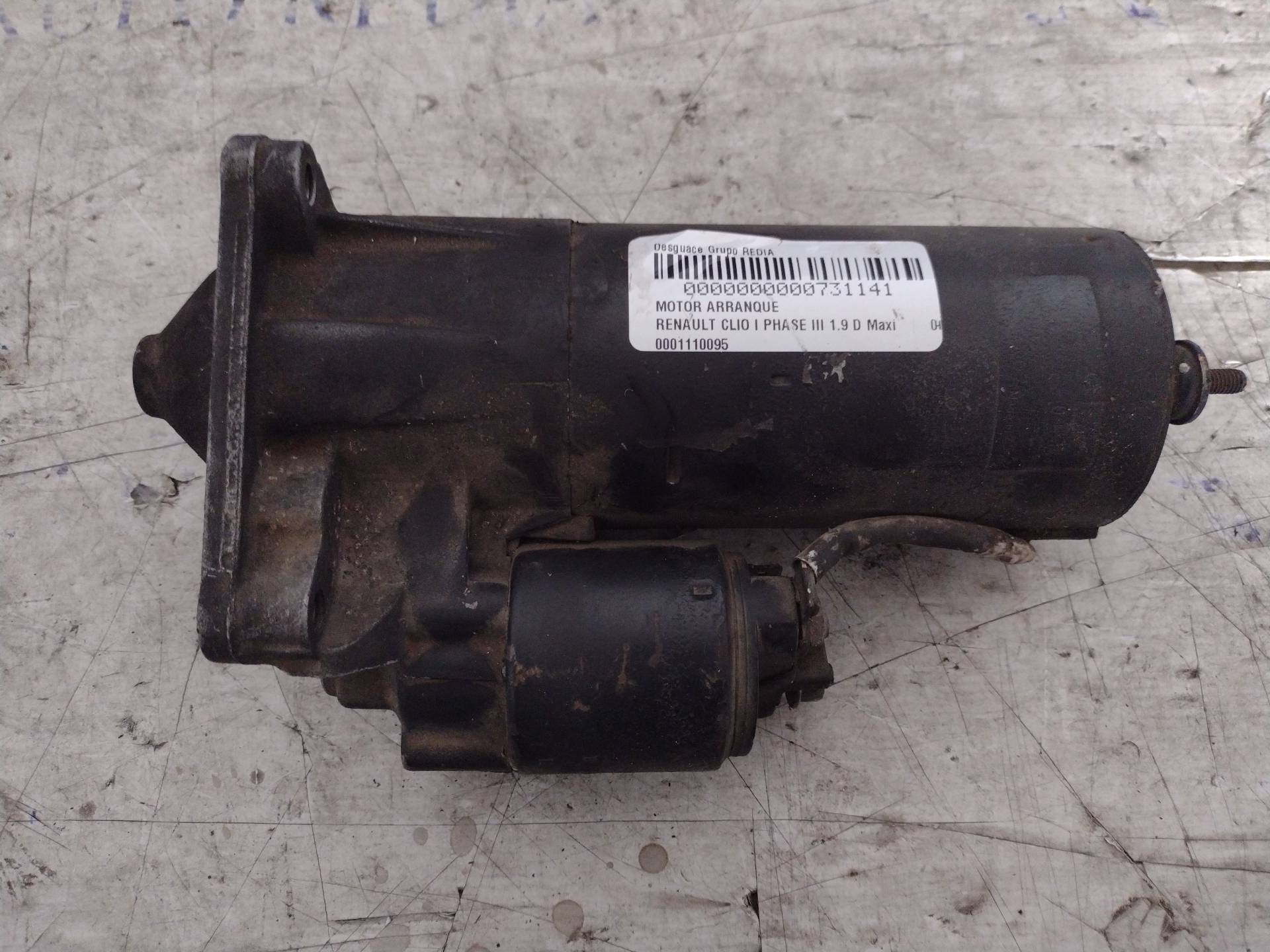 RENAULT Clio 1 generation (1990-1998) Starteris 0001110095 21276841