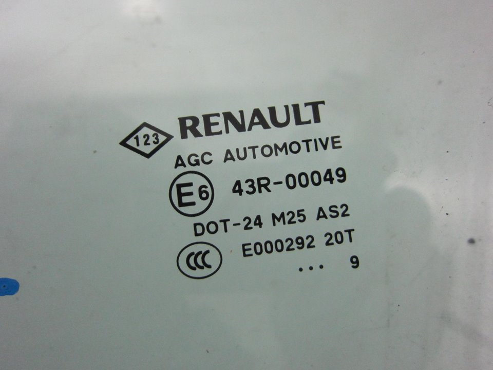RENAULT Scenic 3 generation (2009-2015) Priekšējais kreisais durvju stikls 43R00049 24881134