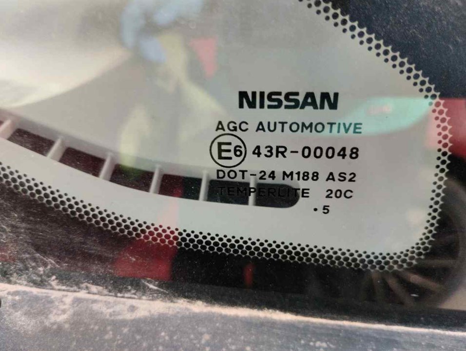 NISSAN Note E12 (2013-2021) Priekšējo labo durvju stikls 43R00048 25330861