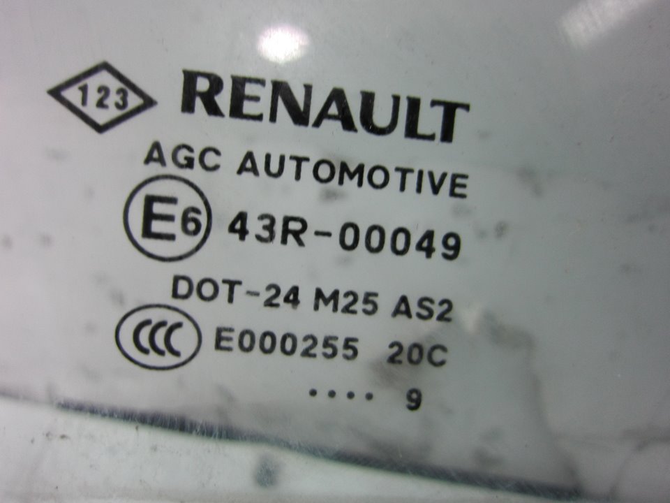 RENAULT Scenic 3 generation (2009-2015) Front Right Door Glass 43R00049 24881164