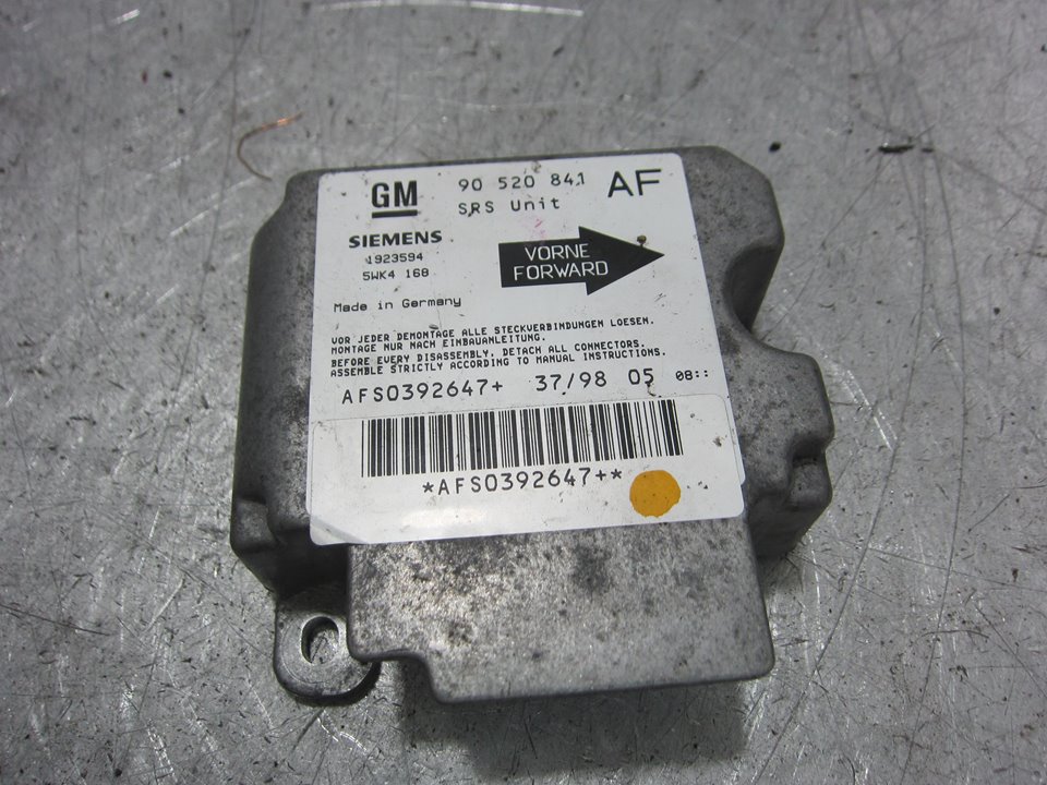 OPEL Astra H (2004-2014) SRS Control Unit 90520841 27264867