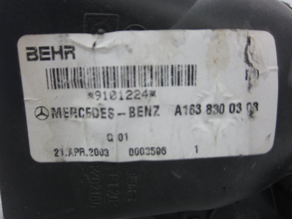 MERCEDES-BENZ M-Class W163 (1997-2005) Motor încălzitor interior A1638300308 20618539