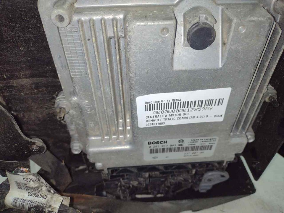 RENAULT Ducato Motorkontrolenhed ECU 0281017003 21308671