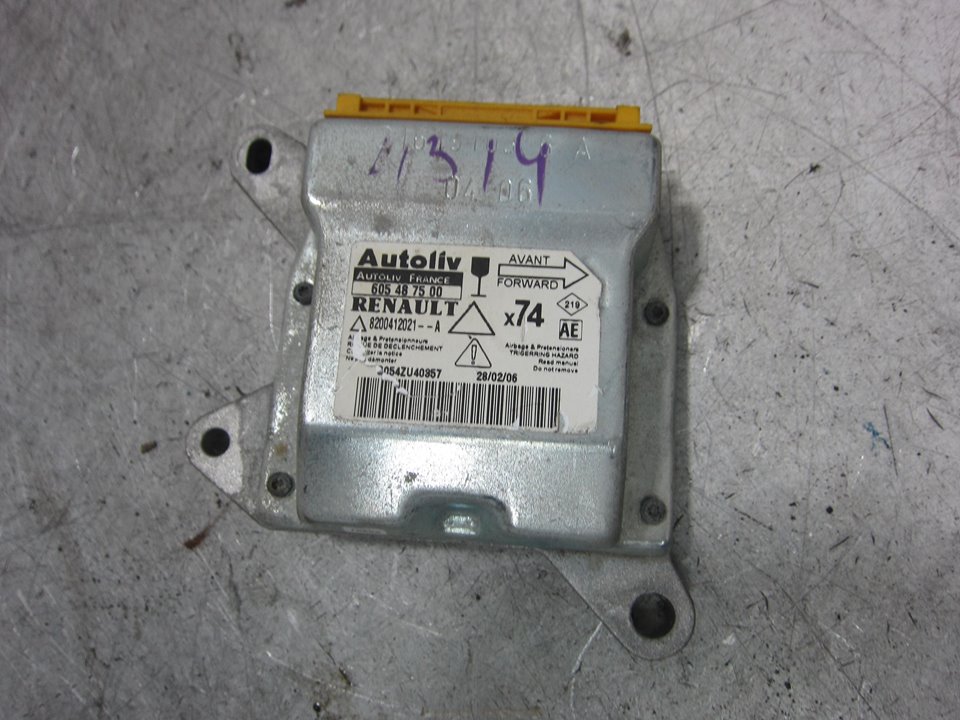 RENAULT Laguna 2 generation (2001-2007) SRS Control Unit 8200412021A 24885073