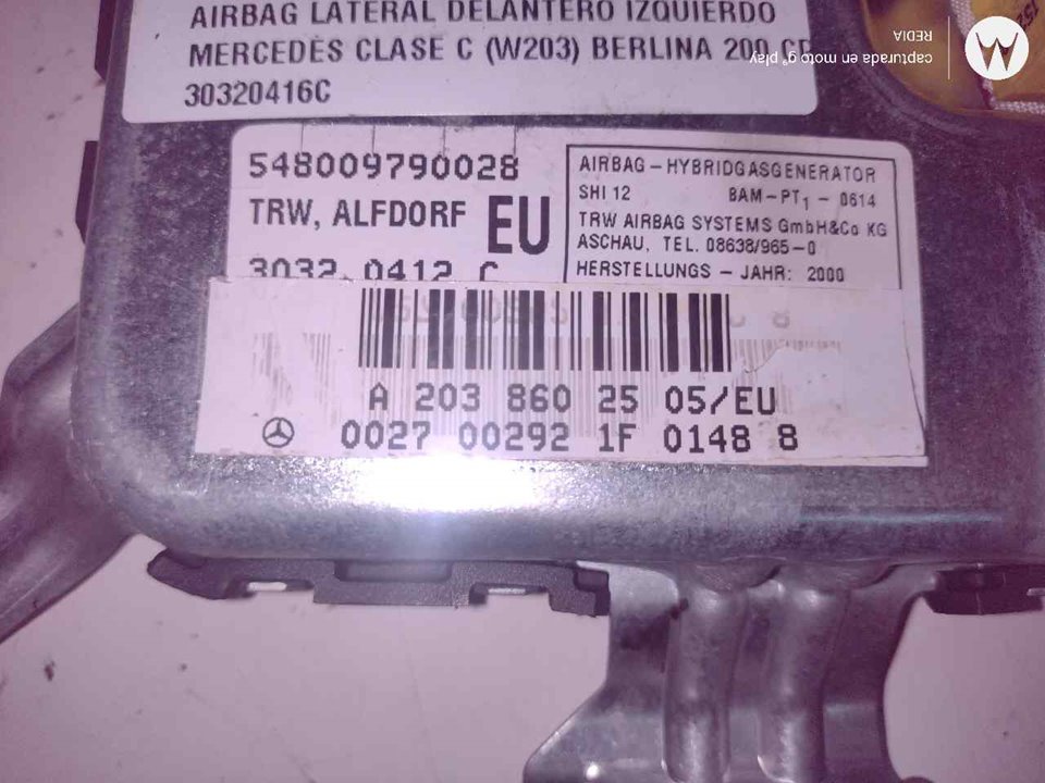 MITSUBISHI C-Class W203/S203/CL203 (2000-2008) Bal első ajtó SRS légzsákja 30320416C 21290652