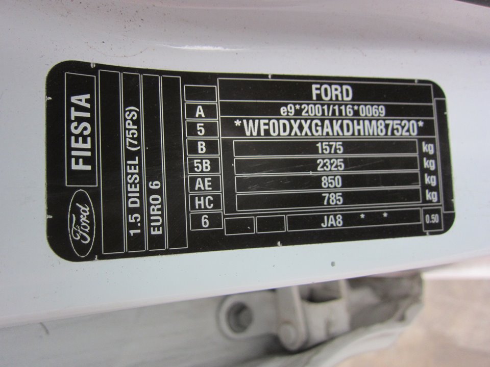 FORD Fiesta 5 generation (2001-2010) Bal oldali motorblokk 25328288