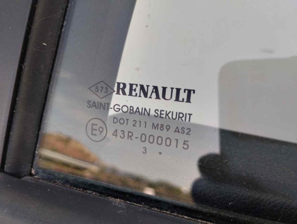 RENAULT Megane 3 generation (2008-2020) Rear Left Door Window 0000 20360659