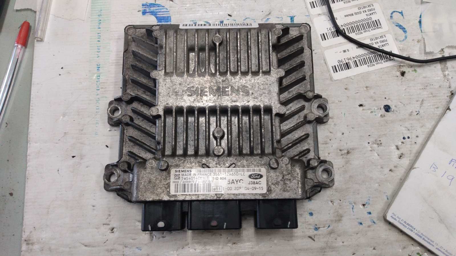 FORD Fiesta 5 generation (2001-2010) Engine Control Unit ECU 5WS40140ET 21274429