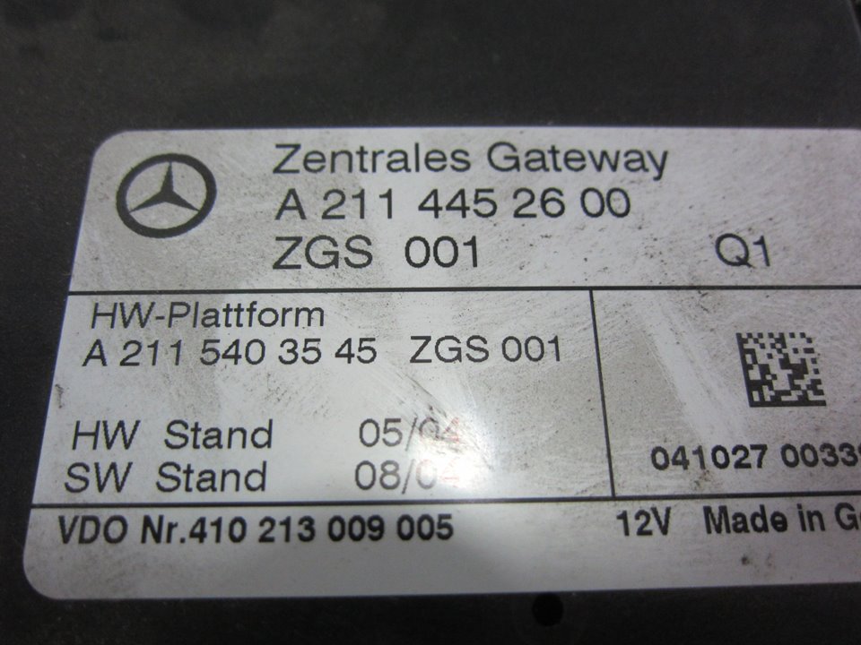 MERCEDES-BENZ CLS-Class C219 (2004-2010) Other Control Units A2114452600 25609005