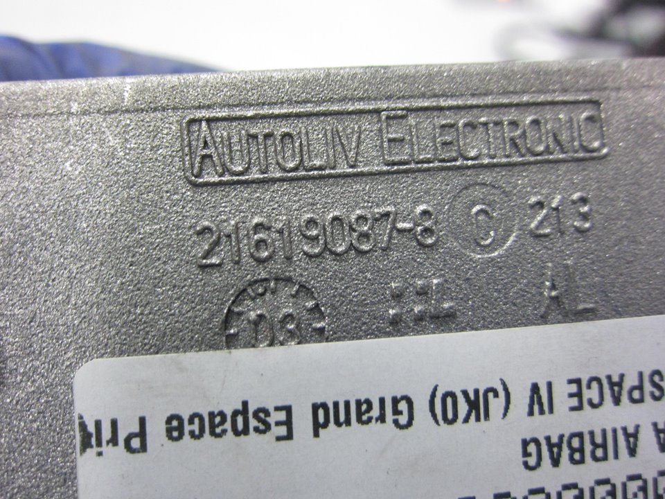 RENAULT Espace 4 generation (2002-2014) Oro pagalvių (SRS) valdymo blokas (kompiuteris) 603785500 20621634