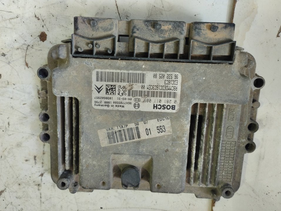 PEUGEOT 206 1 generation (1998-2009) Engine Control Unit ECU 0281011089 21308187