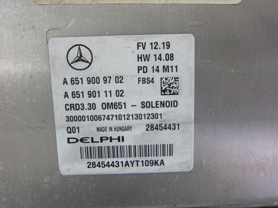 MERCEDES-BENZ GLA-Class X156 (2013-2020) Calculateur d'unité de commande du moteur A6519009702 24880993